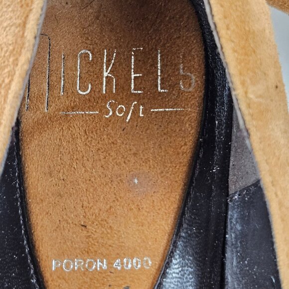 Nickels Heels Womens Size 8.5 M Brown Leopard Print Suede Buckle Accent - Picture 2 of 10